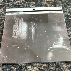 RECOLLECTIONS HALLOWEEN ACETATE SHEETS 8x8" 24 SHEETS 12 DESIGNS NWT